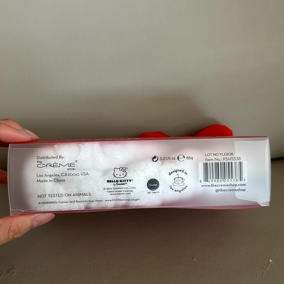 Hello Kitty Plush Spa Red Bow Headband - Picture 4 of 4